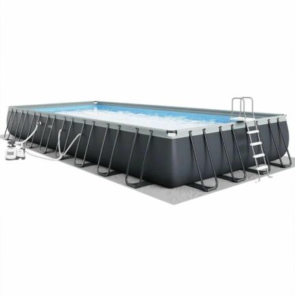 Intex 32′ x 16′ x 52″ Rectangular Ultra XTR Frame Above Ground Swimming Pool Set